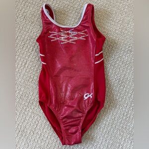GK Red Sparkle Leotard Size Med
